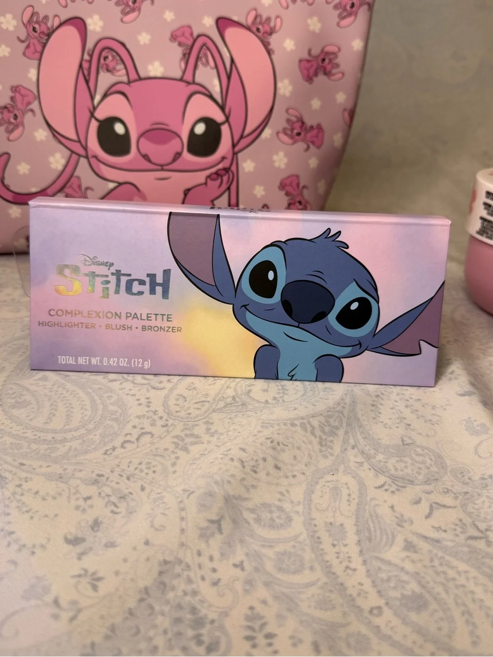 Disney Pink Stitch Kids Cosmetic Bag & Body Butter Gift Set